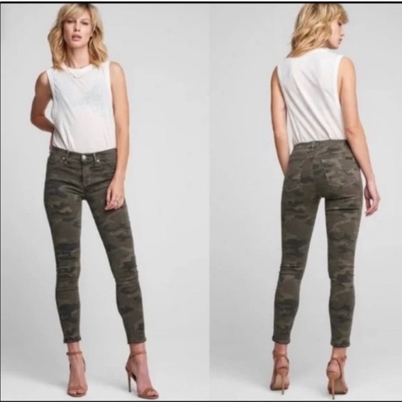 Hudson Camouflage Nico Midrise Ankle Skinny Jeans - Picture 3 of 10